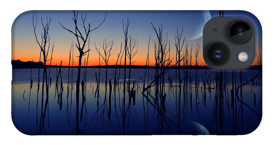 Crescent Moon iPhone 14 Case featuring the photograph The Crescent Moon by Raymond Salani III