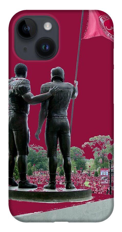 Gameday iPhone 14 Case featuring the photograph Crimson Walk of Champions by Kenny Glover