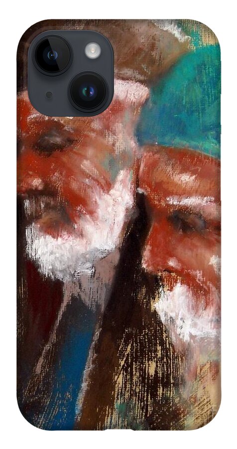 Portraits iPhone 14 Case featuring the pastel Culture of Liege II by Jim Fronapfel