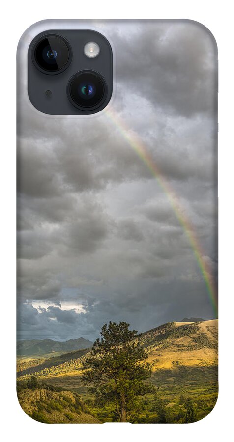 Art iPhone 14 Case featuring the photograph Dallas Divide Rainbow by Jon Glaser