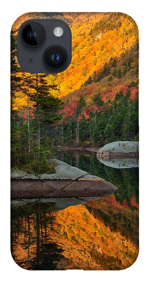 Beaver Pond iPhone Case featuring the photograph Dawns foliage reflection by Jeff Folger