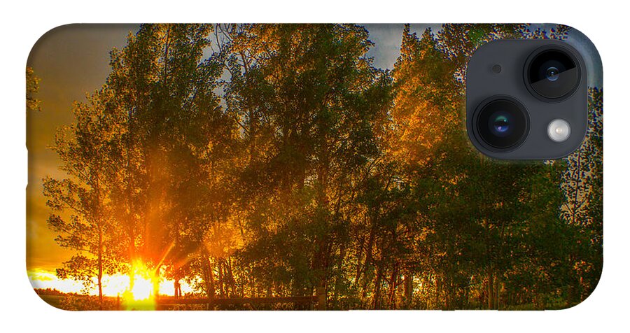 Sunset iPhone 14 Case featuring the photograph Day's last light by Thomas Nay