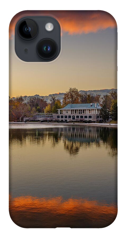 Lake iPhone 14 Case featuring the photograph Delaware Park Marcy Casino Autumn Sunrise by Chris Bordeleau