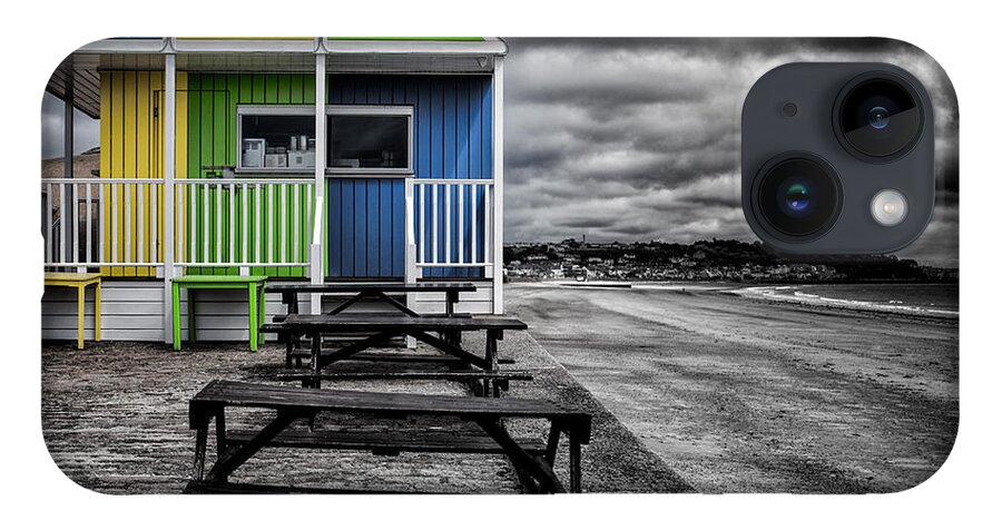 Jersey iPhone 14 Case featuring the photograph Deserted Cafe by Nigel R Bell