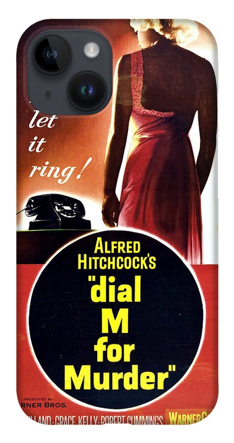 Movie Poster iPhone 14 Case featuring the photograph Dial M for Murder - 1954 by Georgia Clare