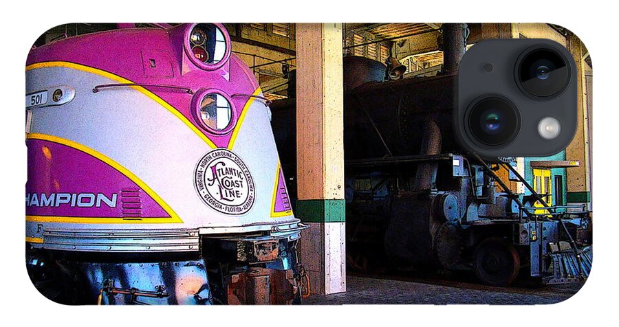 Fine Art iPhone 14 Case featuring the photograph Diesel and Steam by Rodney Lee Williams