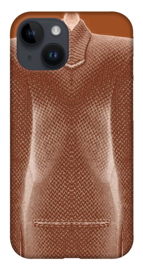 Absurd iPhone 14 Case featuring the digital art Dotty Suit by Mary Russell