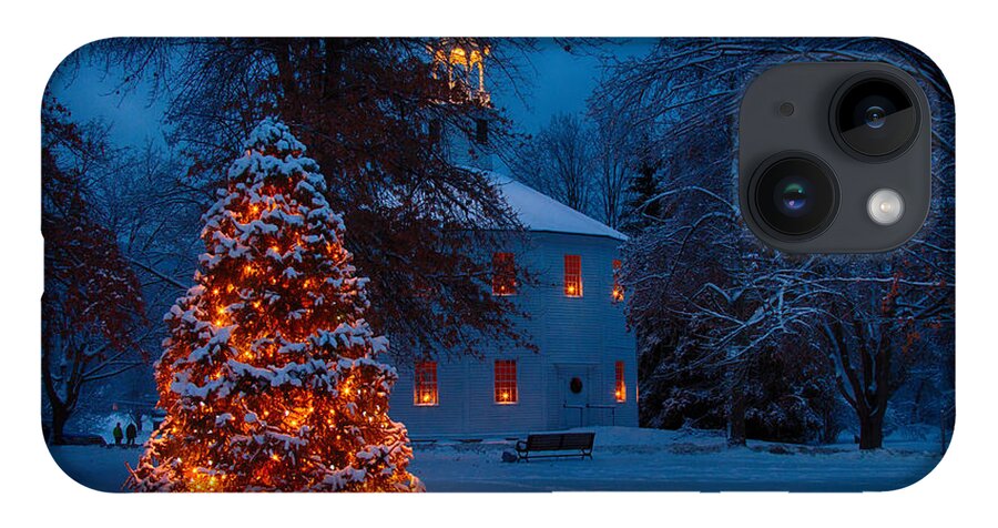 Round Church iPhone Case featuring the photograph Christmas at the Richmond round church by Jeff Folger