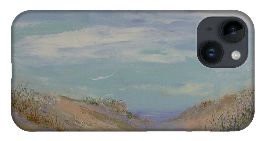 Sand Dunes iPhone Case featuring the painting Dune by Ruth Kamenev