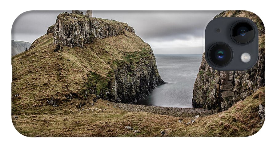 Dunseverick iPhone 14 Case featuring the photograph Dunseverick Castle by Nigel R Bell