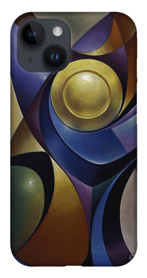 Stained-glass iPhone Case featuring the painting Dynamic Chalice by Ricardo Chavez-Mendez