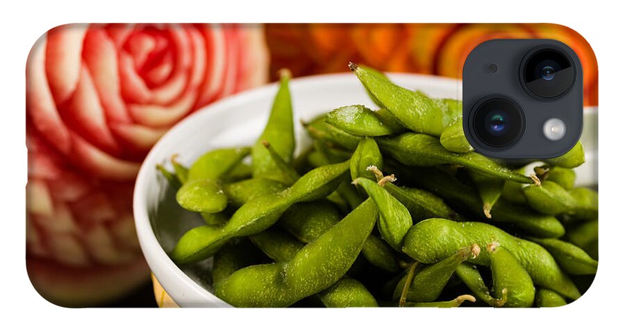 Asian iPhone 14 Case featuring the photograph Edamame by Raul Rodriguez