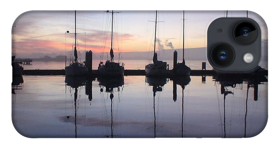 Sailboats iPhone Case featuring the photograph Eureka Harbor at Sunset by Laura Wong-Rose