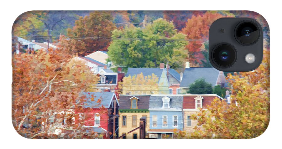 Columbia iPhone 14 Case featuring the photograph Fall Colors in Columbia Pennsylvania by Beth Venner