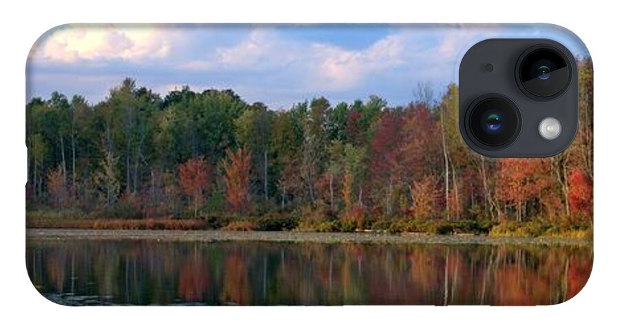 Fall Foliage iPhone 14 Case featuring the photograph Fall Reflection by Phil Spitze