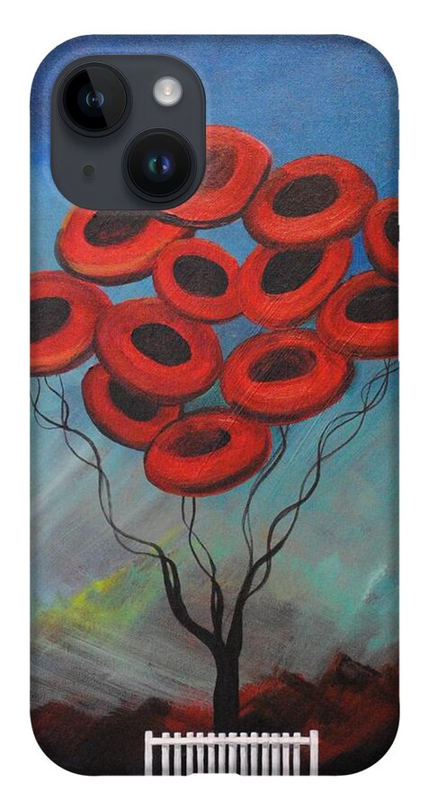 Family Tree iPhone 14 Case featuring the painting Family Tree by Mindy Huntress