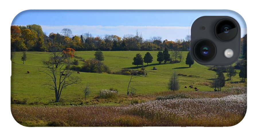 Farm iPhone 14 Case featuring the photograph Farm View Too by Tammie Miller