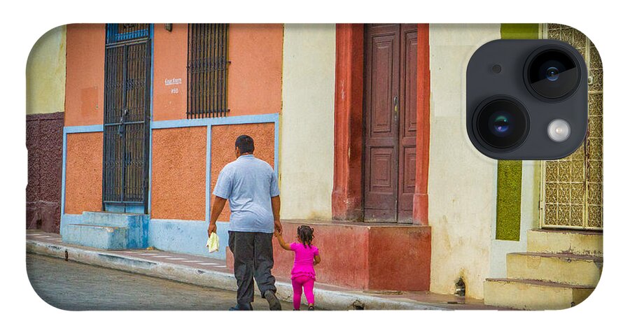 Central America iPhone 14 Case featuring the photograph Father and Daughter by Greg Waddell