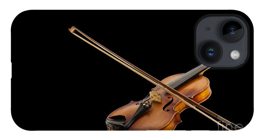 Fiddle And Bow iPhone Case featuring the photograph Fiddle and Bow by Torbjorn Swenelius