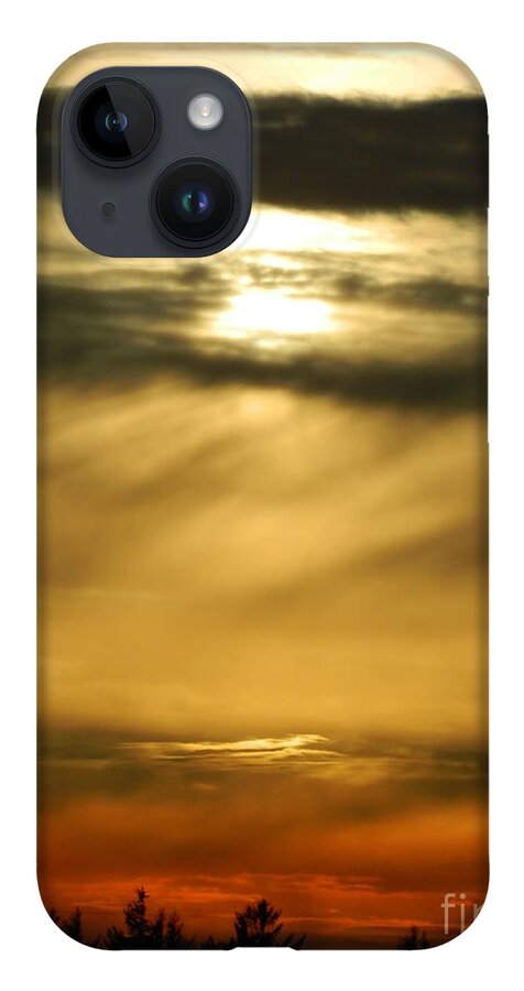 Fire iPhone 14 Case featuring the photograph Fire Sunset 1 by Gallery Of Hope 