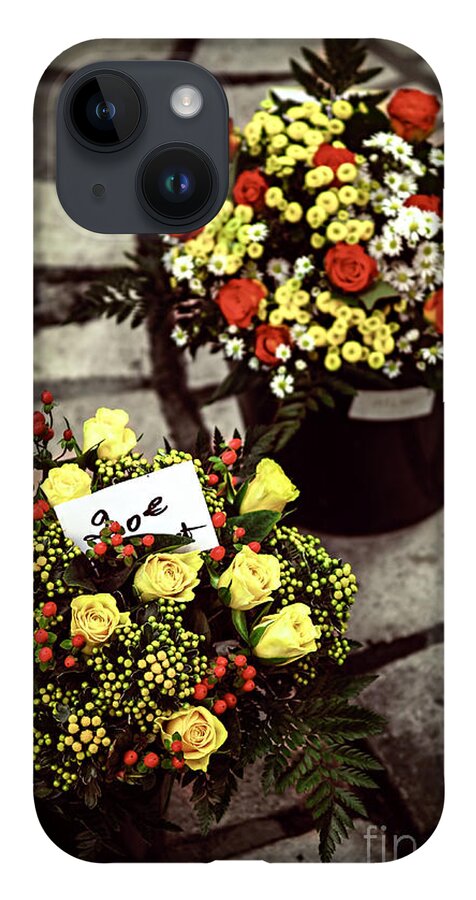 Flower iPhone 14 Case featuring the photograph Flowers on the market in France by Elena Elisseeva