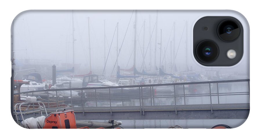 Anstruther iPhone Case featuring the photograph Fog in Marina II by Elena Perelman