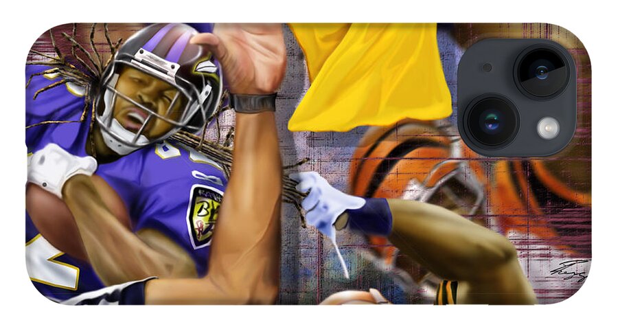 Nfl iPhone Case featuring the painting Football - Now Thats The Stuff by Reggie Duffie