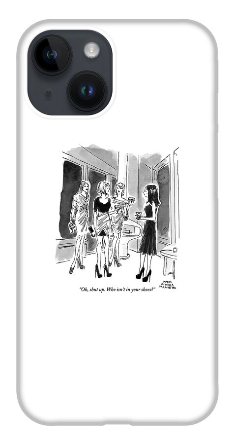 Four Women Hold Cocktails And Are Similarly iPhone 14 Case