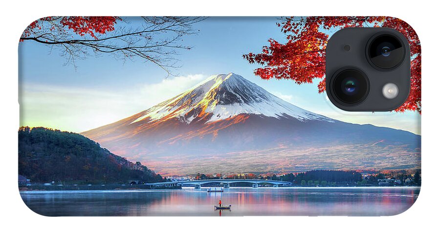 #faatoppicks iPhone 14 Case featuring the photograph Fuji Mountain In Autumn by Doctoregg