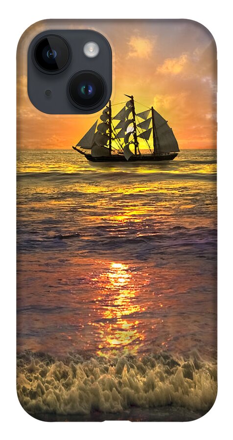 Boats iPhone 14 Case featuring the photograph Full Sail by Debra and Dave Vanderlaan