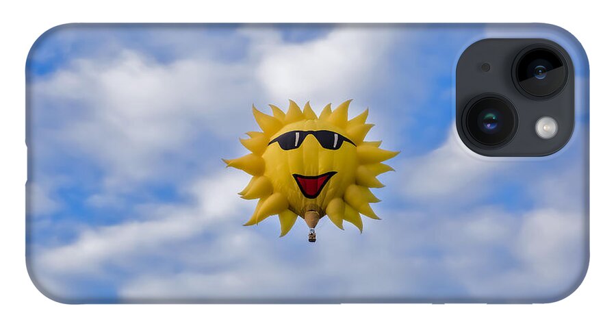 Smile iPhone 14 Case featuring the photograph Funny Sunny Balloon Fac by Brenda Giasson
