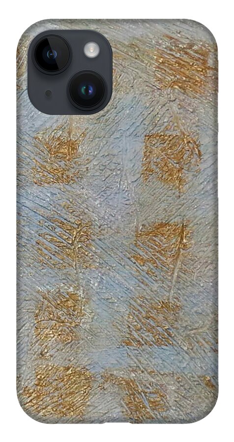 Abstract Painting iPhone 14 Case featuring the painting G5 - shiny by KUNST MIT HERZ Art with heart