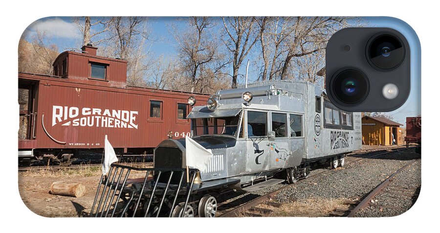 Colorado iPhone 14 Case featuring the photograph Galloping Goose 7 in the Colorado Railroad Museum by Fred Stearns