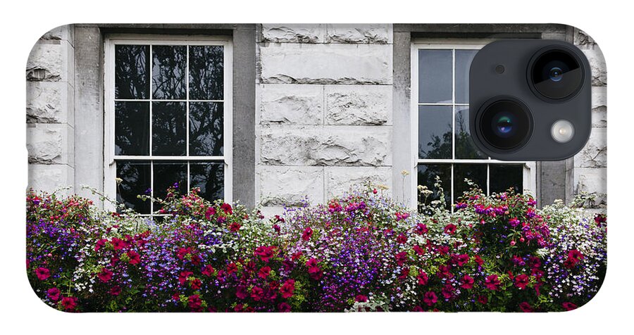 Flower Basket iPhone 14 Case featuring the photograph Galway Flower Baskets by Laura Tucker