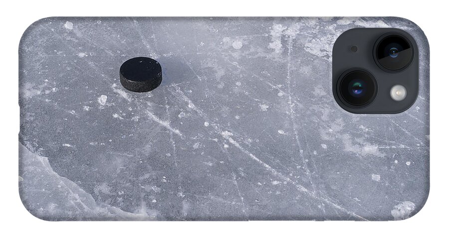 Puck iPhone 14 Case featuring the photograph Get the puck outta here by Steven Ralser