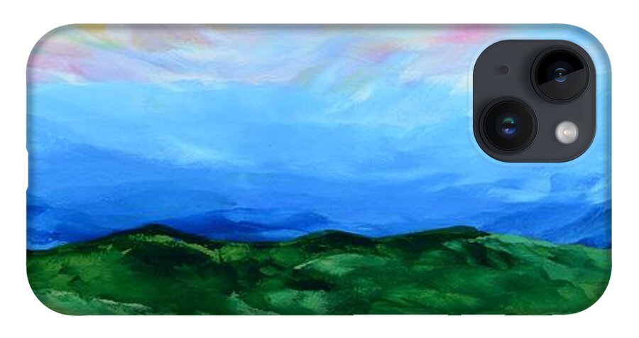 Sky iPhone 14 Case featuring the painting Glimpse of the Splendor by Linda Bailey