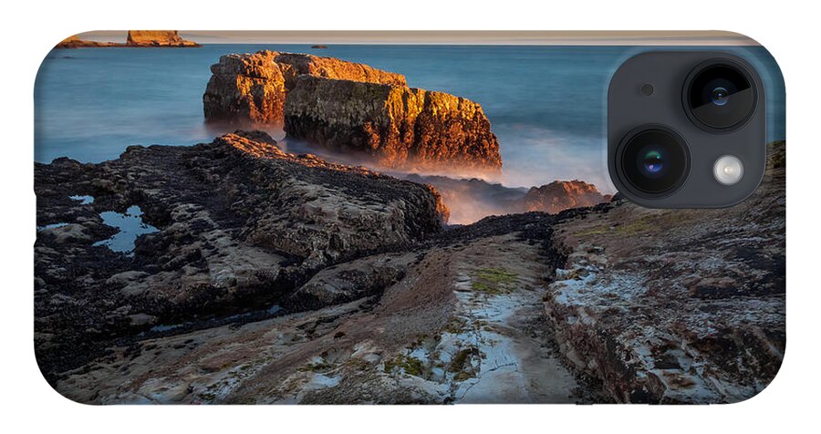 Landscape iPhone 14 Case featuring the photograph Golden Rock by Jonathan Nguyen
