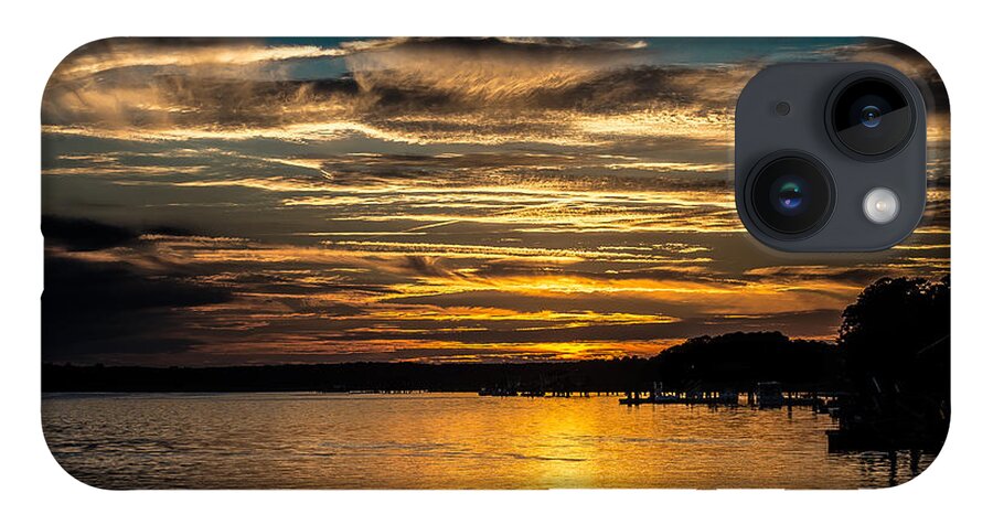 Sunset iPhone 14 Case featuring the photograph Golden Sunset by David Downs
