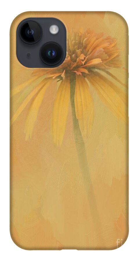 Coneflower iPhone 14 Case featuring the digital art Golden Sunshine by Jayne Carney