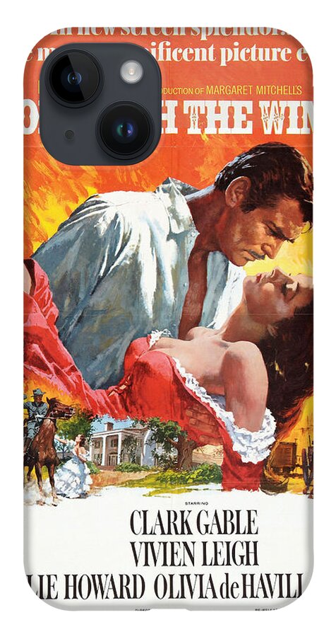 Movie Poster iPhone 14 Case featuring the photograph Gone With the Wind - 1939 by Georgia Fowler