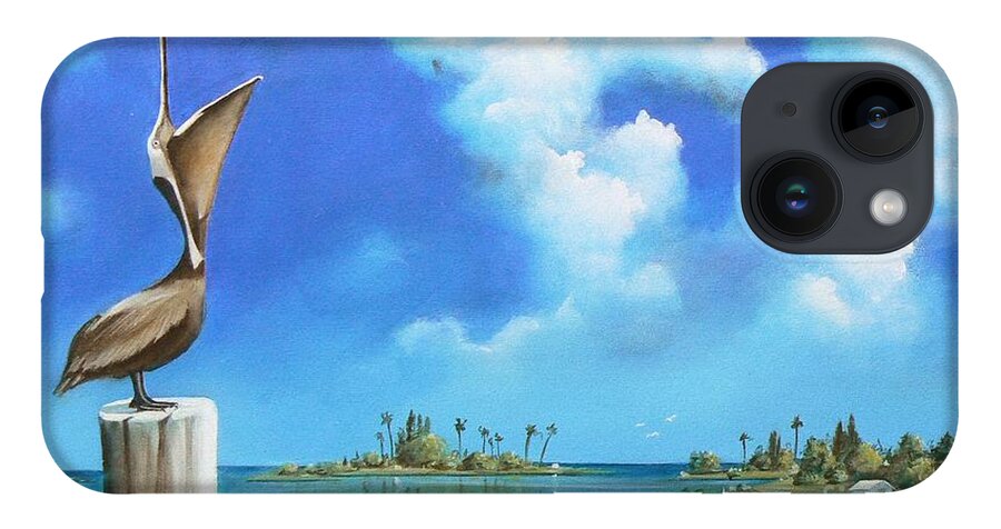 Acrylics iPhone 14 Case featuring the painting Good Morning Florida by Artificium -