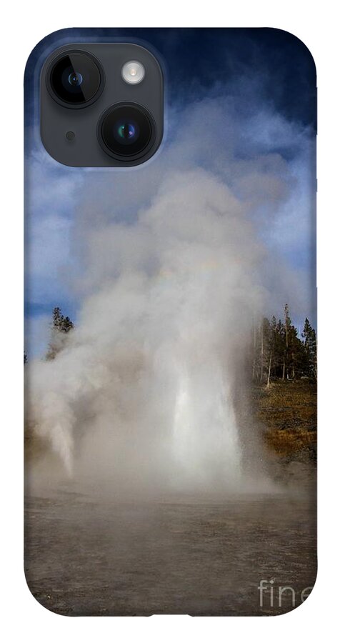 West Triplet Geyser iPhone Case featuring the photograph Grand And Vent by Adam Jewell