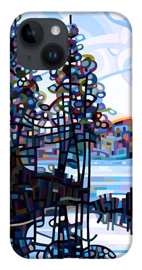 Art iPhone 14 Case featuring the painting Haliburton Morning by Mandy Budan