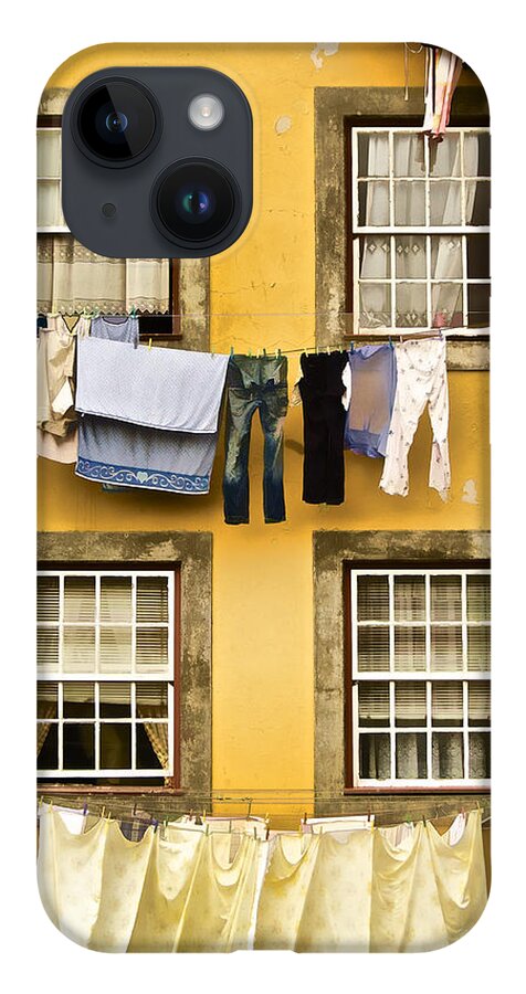 Art iPhone 14 Case featuring the photograph Hanging Clothes of Old World Europe by David Letts