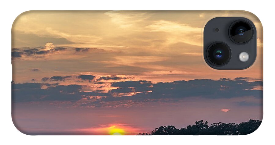 Sunset iPhone 14 Case featuring the photograph Heavy Atmosphere by Dan Hefle