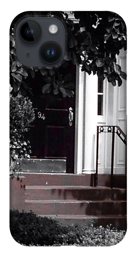 Front Stoop iPhone 14 Case featuring the photograph Hidden door by Deena Withycombe