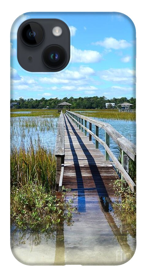 Scenic iPhone 14 Case featuring the photograph High Tide At Pawleys Island by Kathy Baccari