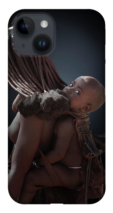 People iPhone 14 Case featuring the photograph Himba Mother With Her Little Child by Buena Vista Images