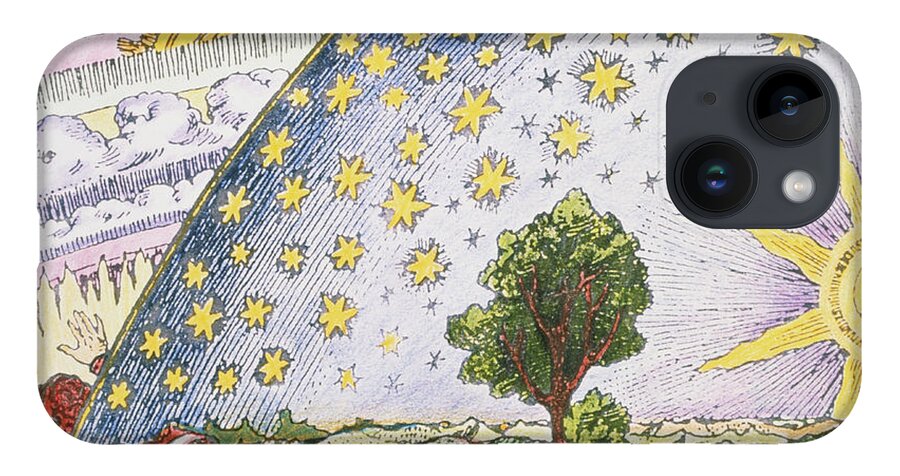 Sun iPhone Case featuring the photograph Historical Artwork Of The Mechanics Of The Heavens by Science Photo Library