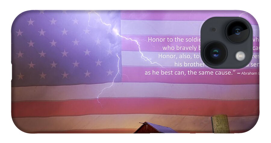 Usa iPhone 14 Case featuring the photograph Honor To The Soldier And Sailor Everywhere by James BO Insogna